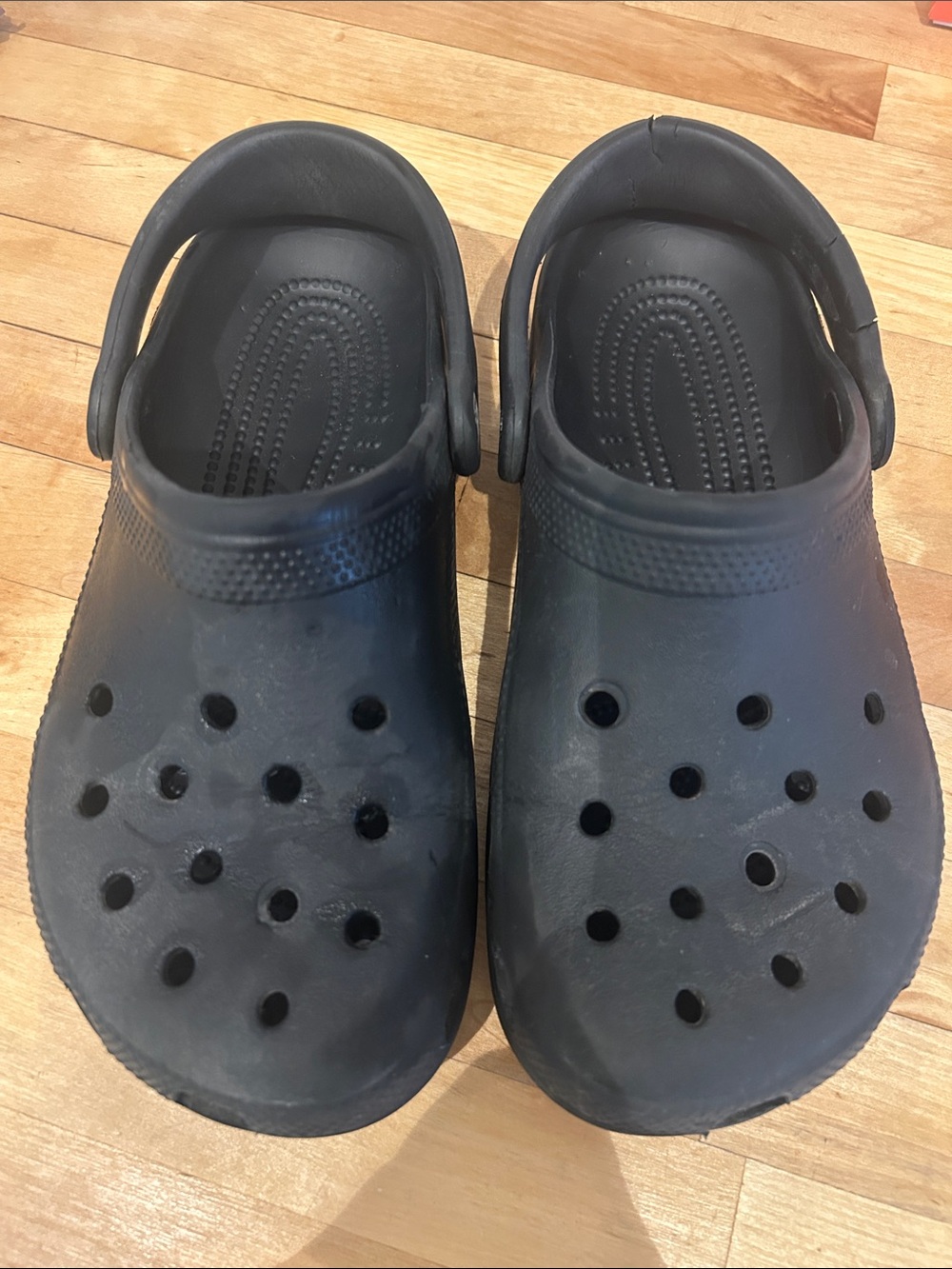Black Crocs Clog kids Sandals